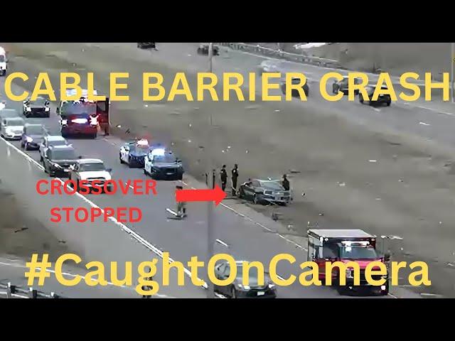 CRASH: Cable Barrier PREVENTS Head-on Collision