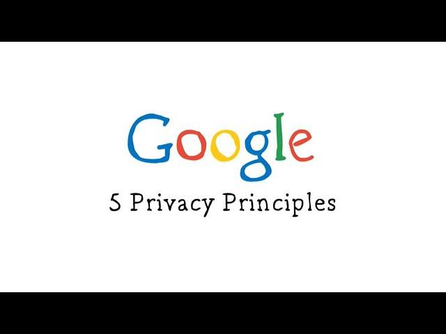 Google's Privacy Principles