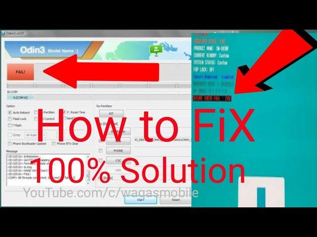 How to fix aboot, sw rev check fail device 3 binary 2 error On Samsung