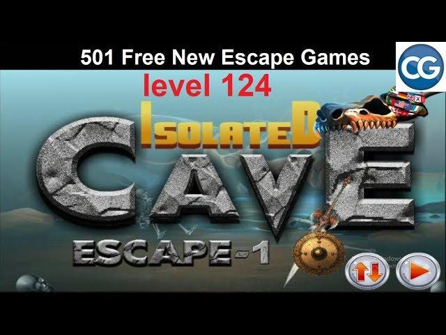 [Walkthrough] 501 Free New Escape Games level 124 - Isolated cave escape 1 - Complete Game