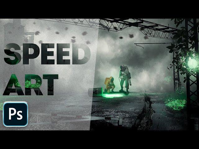 Stalker 2 арт в фотошопе speed art 4K | Stalker 2 art in photoshop