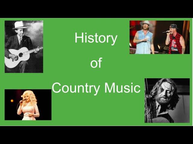 History of Country Music