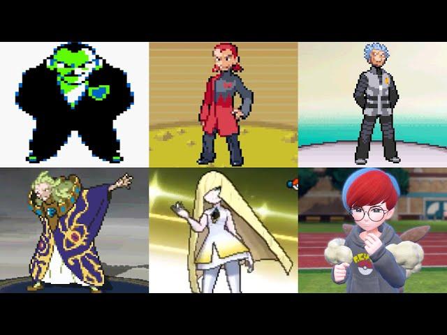 Evolution of Evil Team Boss Fights in every Pokémon Region (1996 - 2022)