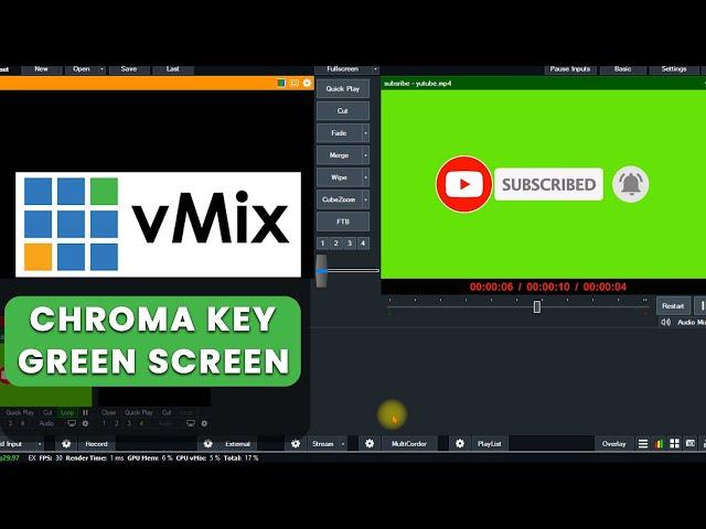 How to use green screen in vmix - Chroma Key Tutorial