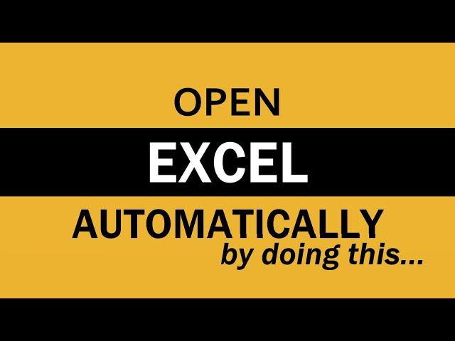 How to Automatically Open Excel when Computer Starts