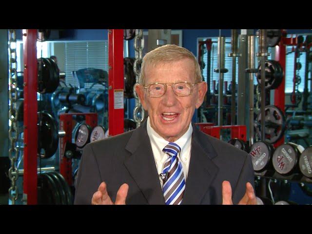 Coach Lou Holtz on the Dominican Friars