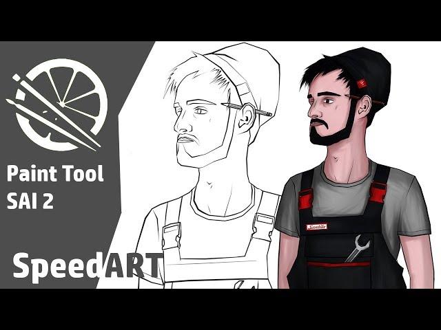 SPEED ART - Mechanic - Paint Tool SAI 2