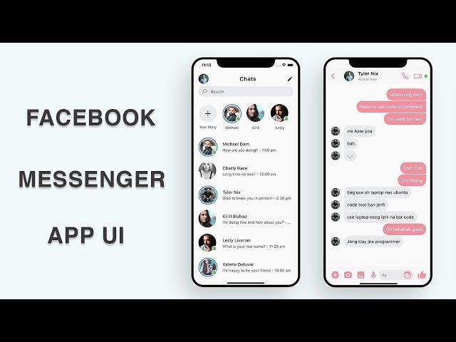 Flutter UI - Facebook Messenger App - Speed Code