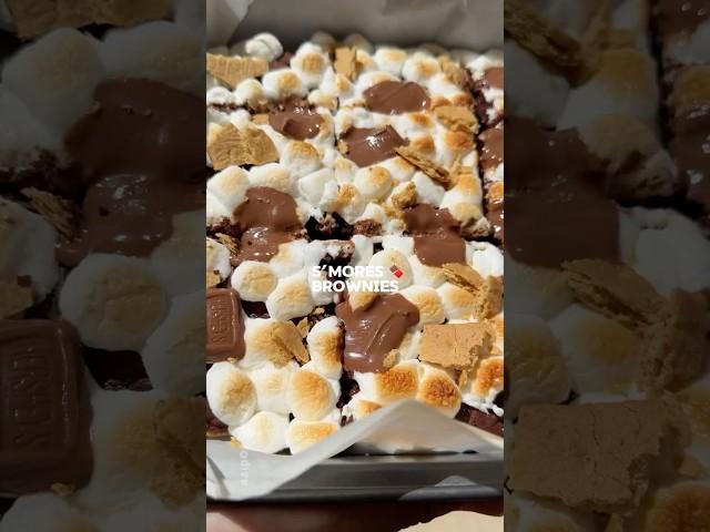 Gooey S’mores brownies