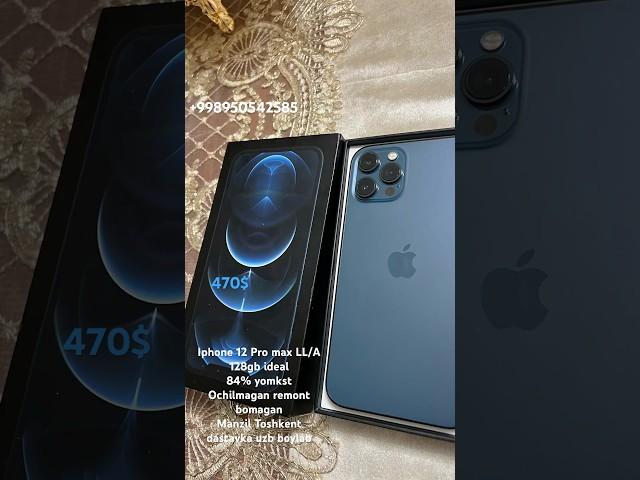 Iphone 12 Pro max LL/A eng arzon narxda 470$ 1haftadan song telefon abzori chiqadi