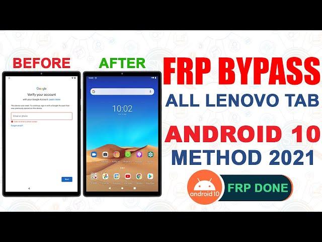 FRP BYPASS ALL LENOVO TAB GOOGLE ACCOUNT ANDROID 10 | Method June 2021