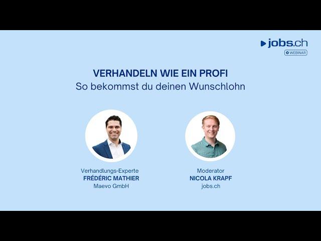 Webinar: Verhandeln wie ein Profi - So bekommst du deinen Wunschlohn