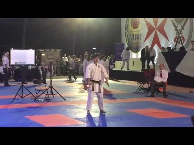 WUKF Kobudo World Cup 2018 Malta - parts of a Yamaniryu Tonfa kata.