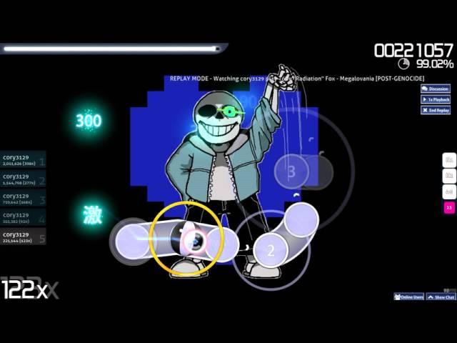 Megalovania Osu! Mouse only.