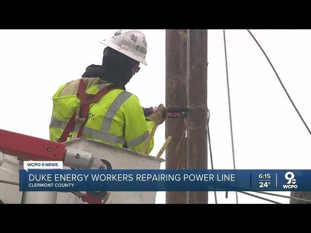 Duke Energy working to repair power lines, 5K without power