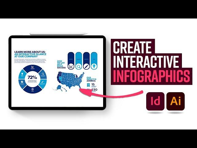 Learn how to create interactive infographics with Adobe Illustrator + InDesign