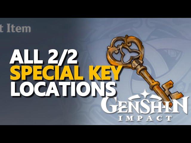 All Special Key Locations Genshin Impact