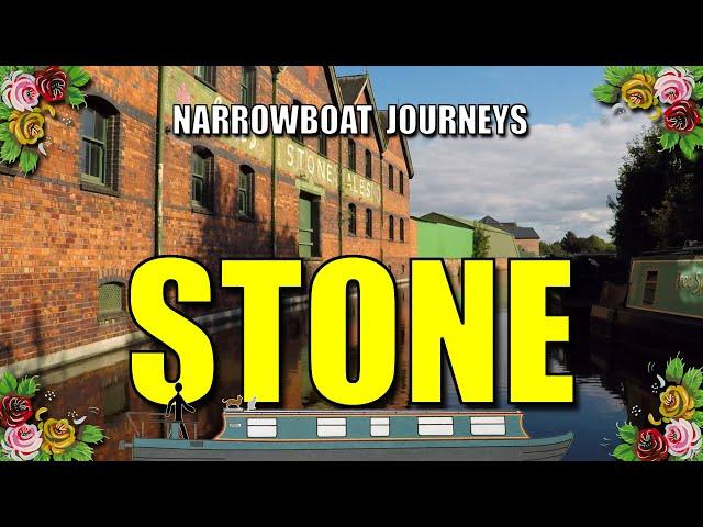 Boating through the town of Stone - more narrowboat journeys on the Trent and Mersey Canal.