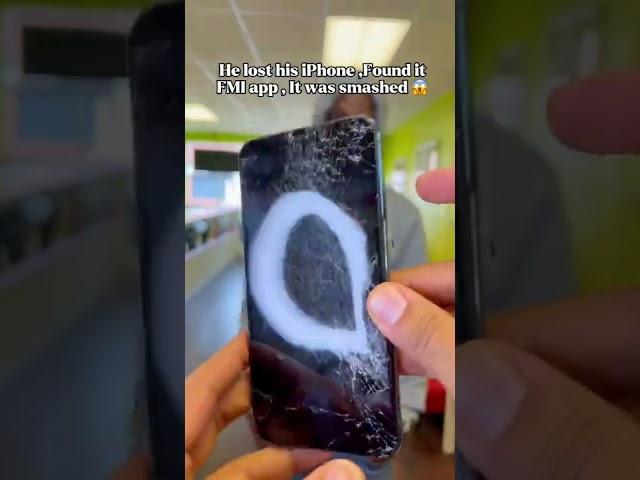 He LOST his #iphone  When he found it , it was destroyed #shorts #apple #ios #android #samsung