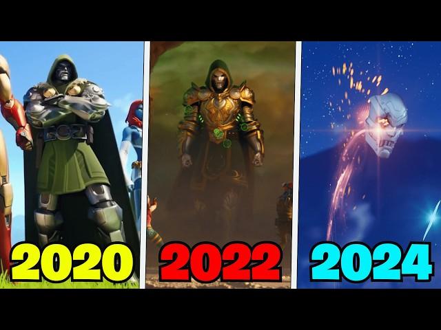 Evolution of Doctor Doom in Fortnite Trailers, Shorts & Cutscenes