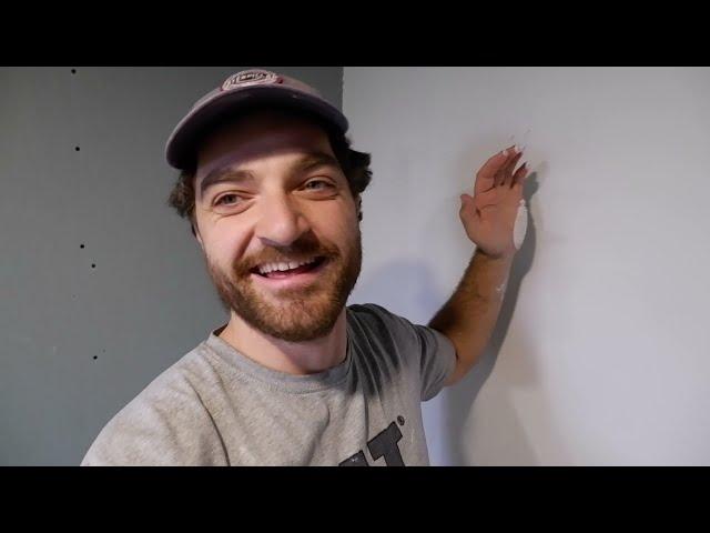 How to skim coat an interior stucco wall - Ep #2
