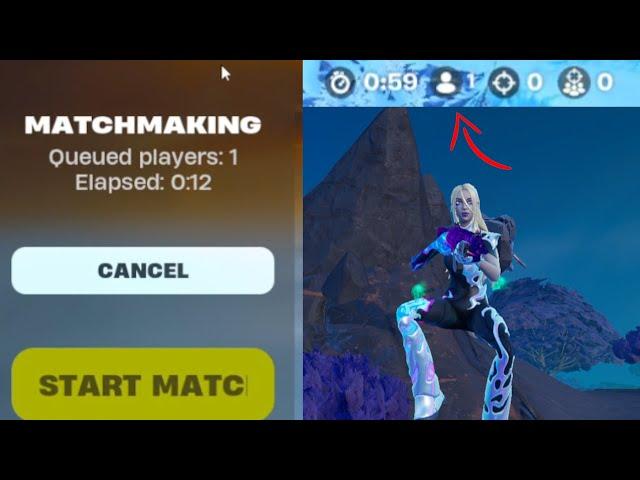 How To Load Into A Private Solo Game In Fortnite (Custom Matchmaking)