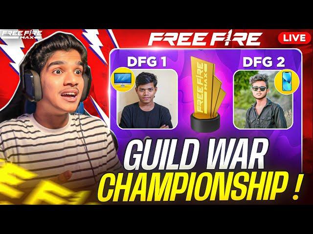  GUILD WAR CHAMPIONSHIP  | 4 v 4 INTENSE CLASH  | FREE FIRE TELUGU #dfg #freefire