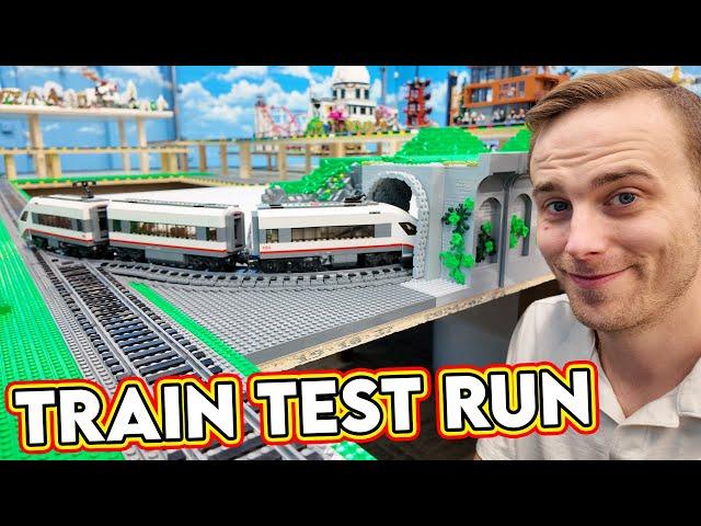 Testing LEGO Train Tunnel & Circuit | Campground Base Construction DONE!