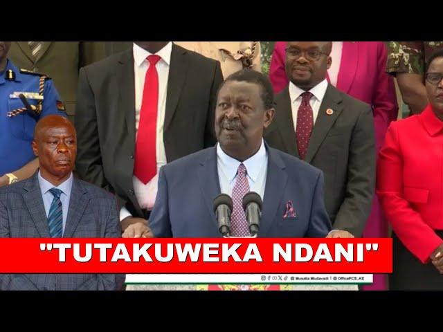 KIMEUMANA! Listen to what Interior CS Mudavadi said today after Gachagua insulted Ruto in Makueni!