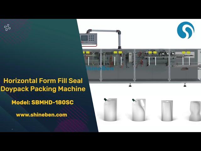 Horizontal Form Fill Seal Spout doypack Packing Machine For Liquid Spout standup pouch