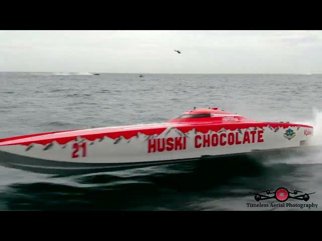 Travis Pastrana Driving The Huski Chocolate Class 1 Race Boat Must See Drone Footage Race Highlights