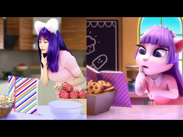 Cosplay Angela Imitate Baking With My Talking Angela 2 In Real Life