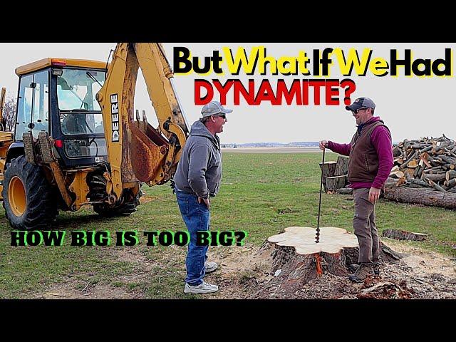 The Biggest Stump I've Ever Tackled With A Backhoe! - John Deere 310SE Digging Huge Maple Stump