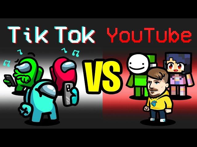 TIKTOK vs YOUTUBER Mod in Among Us