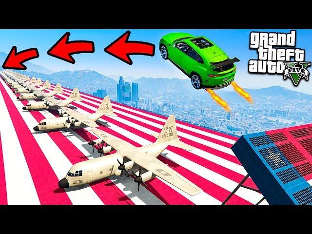 МОЖНО ЛИ ПЕРЕПРЫГНУТЬ 100+ САМОЛЁТОВ ЭКСПЕРИМЕНТ ГТА 5 МОДЫ! ОБЗОР МОДА В GTA 5! ИГРЫ ГТА ВИДЕО MODS