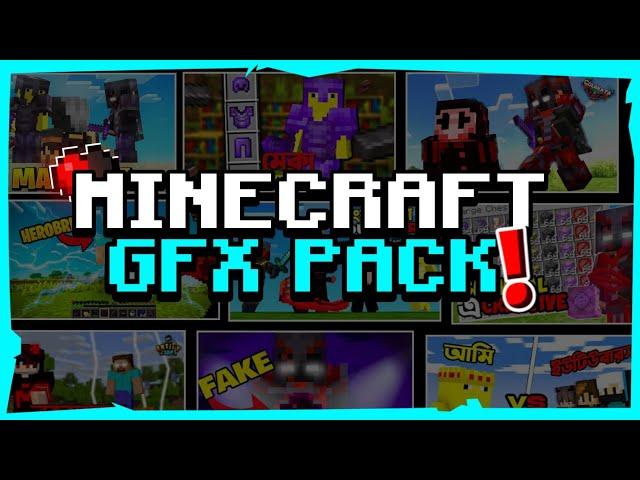 Minecraft *GFX Pack* For Thumbnail | How to make Minecraft Thumbnail