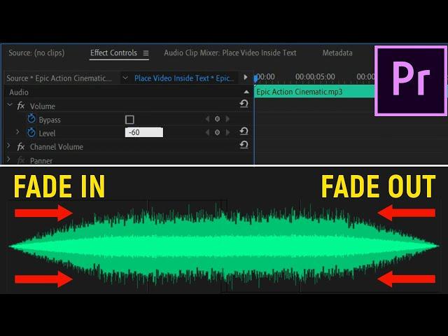 How to Fade Audio In and Out in Premiere Pro CC 2019 - 2021