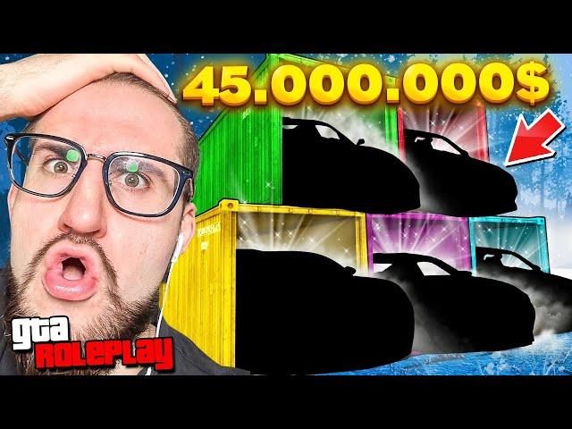 ОТКРЫЛ КОНТЕЙНЕРЫ НА 45.000.000$ НА ГТА 5 РП! Я В ШОКЕ ОТ ТАКИХ МАШИН! (GTA 5 RP)