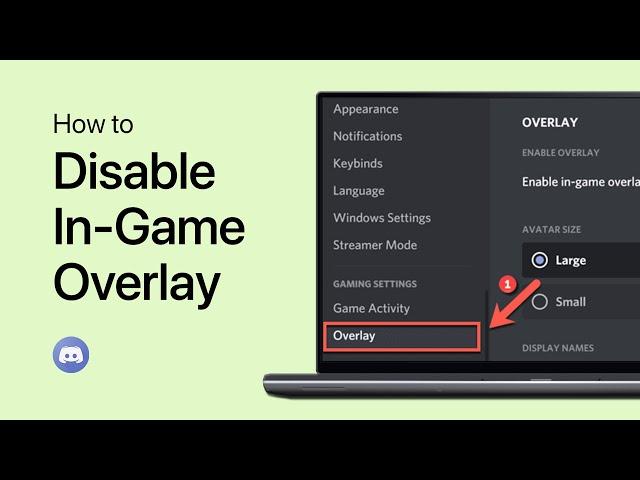 How To Disable Discord In-Game Overlay - Tutorial