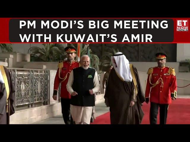 India-Kuwait Diplomacy: PM Modi Meets Amir Of Kuwai, Sheikh Meshal Al-Ahmad Al-Jaber Al Sabah