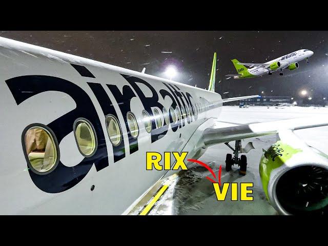 Flying on airBaltic's Airbus A220 from Riga to Vienna (RIX-VIE) | TRIPREPORT