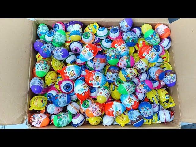 Surprise Eggs Unboxing | Lot's Of Surprise Eggs and Kinder Joy Fun Video | ASMR