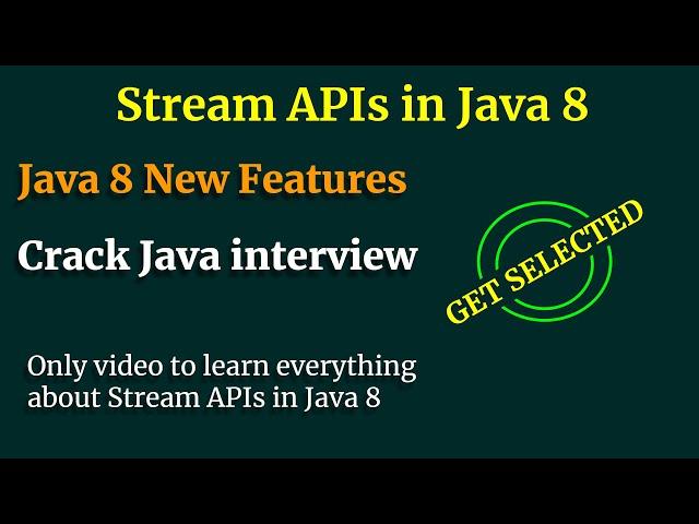 Stream APIs In Java | Java 8 Interview Questions and Answers