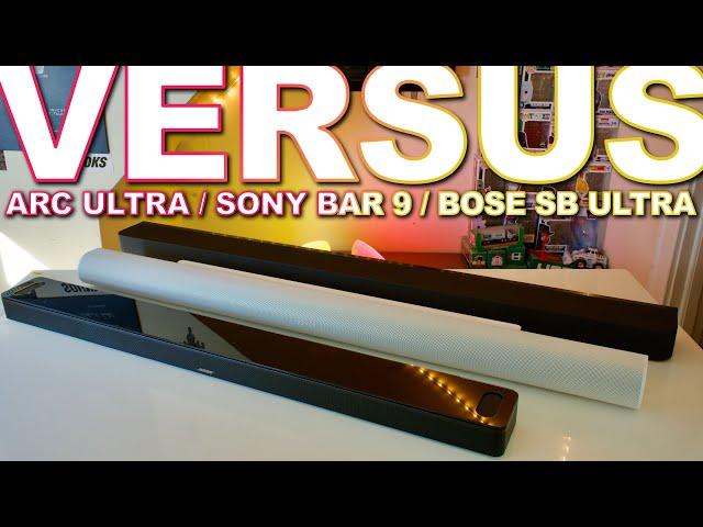 Sonos Arc Ultra Vs Bose Smart Soundbar Ultra Vs Sony Bravia Bar 9 - Which Big Soundbar Is Best?