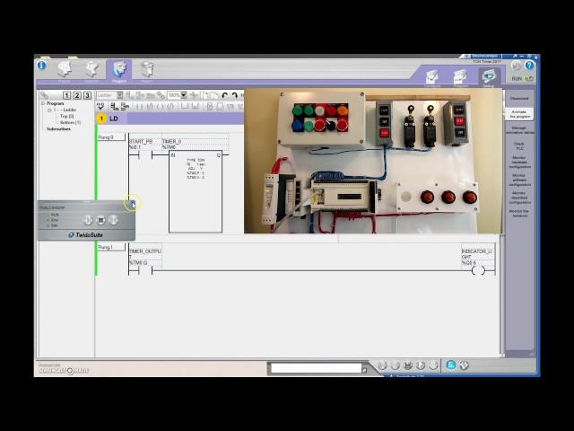 PLC Tutorial (TwidoSuite) #8 (TON & TOF Timer Instructions)