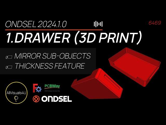  Ondsel Tutorial - Design This Drawer - FreeCAD Part Design - FreeCAD Thickness