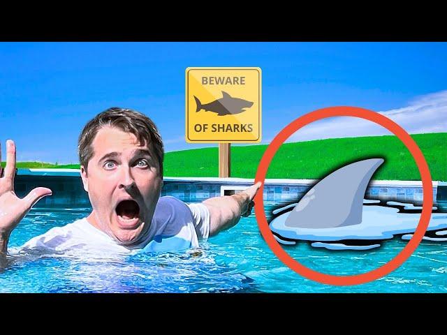 Shark in the Swimming Pool Adventure | Pool Rules Story by Papa Joel’s English