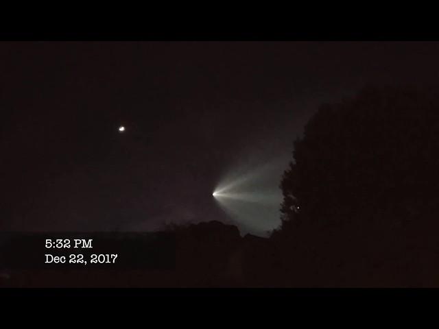 Strange Lights In The Sky, SpaceX Falcon 9 launch Off California Coast