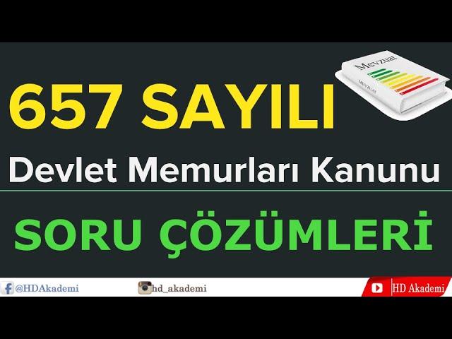 657 Sayılı DMK Soru Bankası | Mevzuat