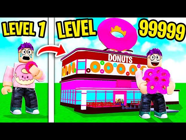 Can We Build A MAX LEVEL DONUT FACTORY In ROBLOX?! (EVERY DONUT UNLOCKED!)